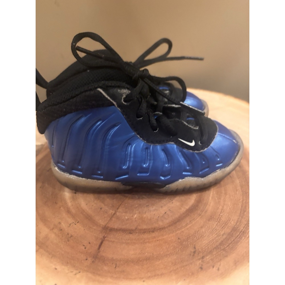 Nike Little Posite One TD Neon‎ Royal Foamposite Toddler Baby Sz 5C